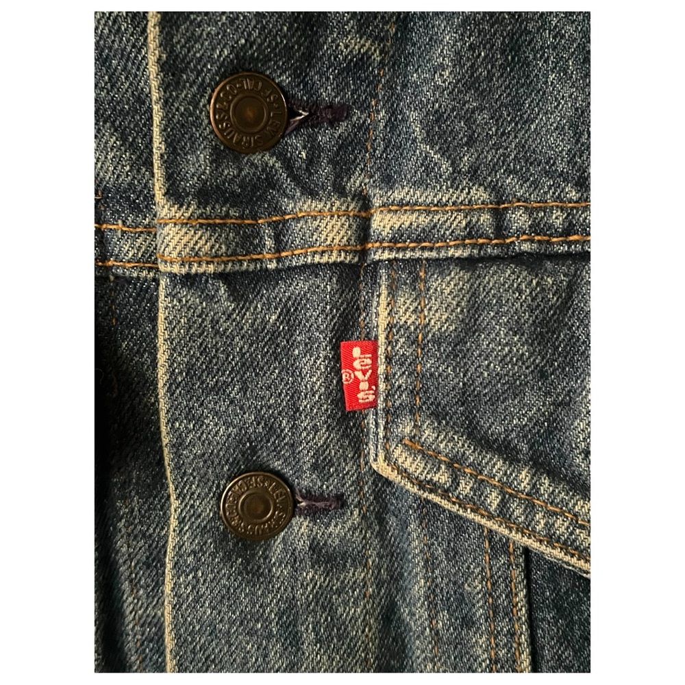 Vintage 1987 Levi Denim Jean Trucker Jacket. Size R34. - Picture 6 of 6